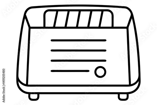 Dehumidifier Line Art Vector Illustration