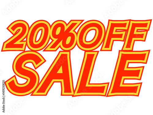 「20%OFFセール」文字