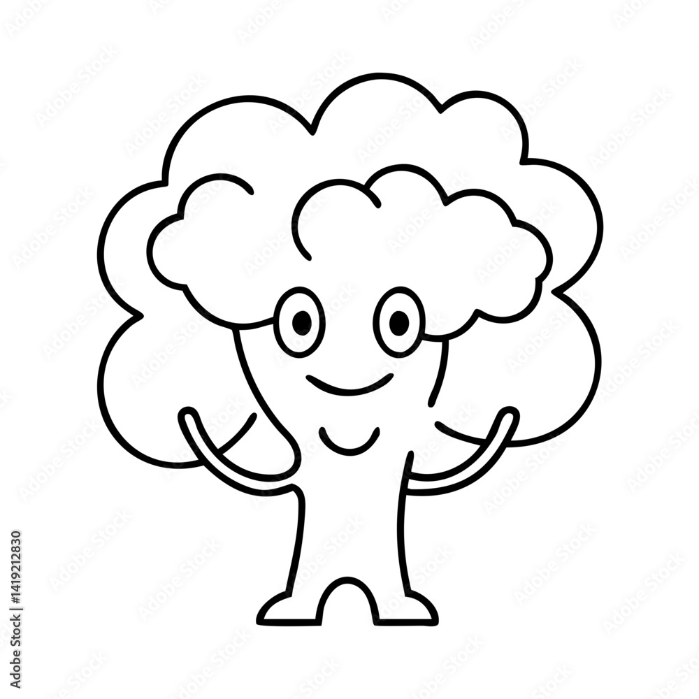 happy tree icon, happy tree line art - simple line art of happy tree, perfect for happy tree logos and icons happy tree icon, happy tree line art - simple line art of happy tree, perfect for happy tree logos and icons