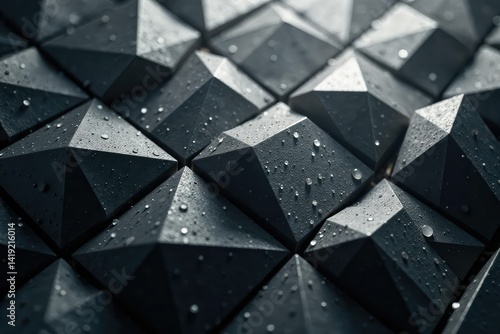 Subtle grayscale triangles forming a complex grid, subtle, graphic, illustration