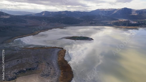 Wallpaper Mural Various drone videos taken in the morning light of Yarisli Lake with its different texture and unique coastal shapes near Burdur city in southern Türkiye Torontodigital.ca
