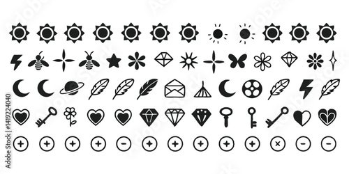 Vector of Medical and Health Icons Set | Healthcare, Wellness, and Science Symbols