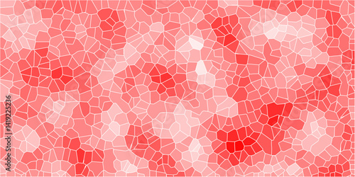 Abstract lines in red tone of many squares and rectangle shapes. Modern and seamless pattern, abstract lines of black. Geometric retro tiles with a metal grid stands isolated background.
