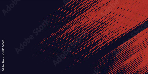 Black and red abstract grunge background with halftone style modern arts sport background abstract
