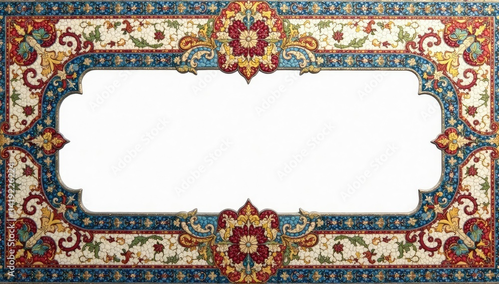 custom made wallpaper toronto digitalIntricate Roman mosaic tile on pure white background, old, tile, photography
