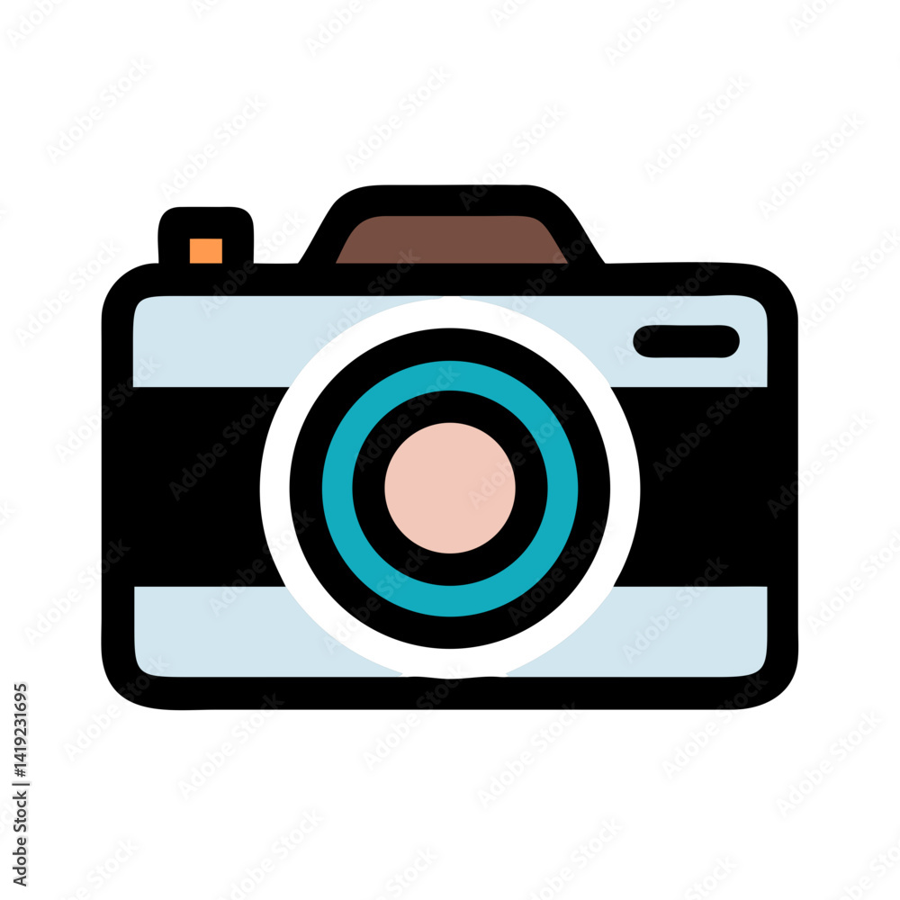 Camera Icon Representing Fashion Photography and Professional Imaging Camera Icon Representing Fashion Photography and Professional Imaging