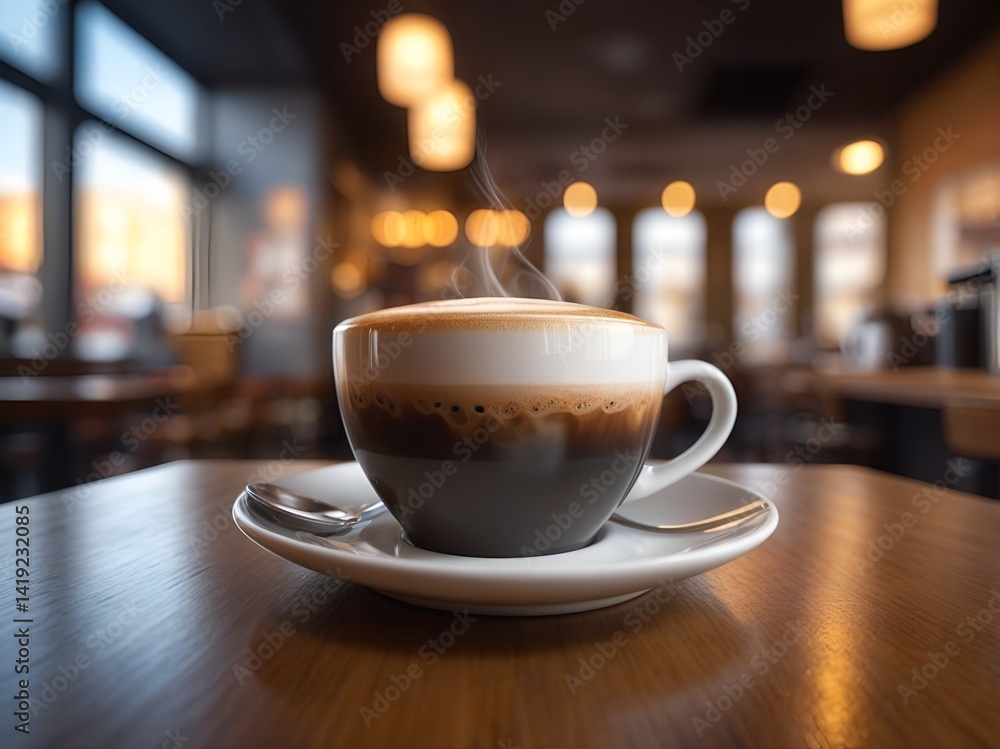 Coffee in a Trendy Coffee Shop Coffee in a Trendy Coffee Shop