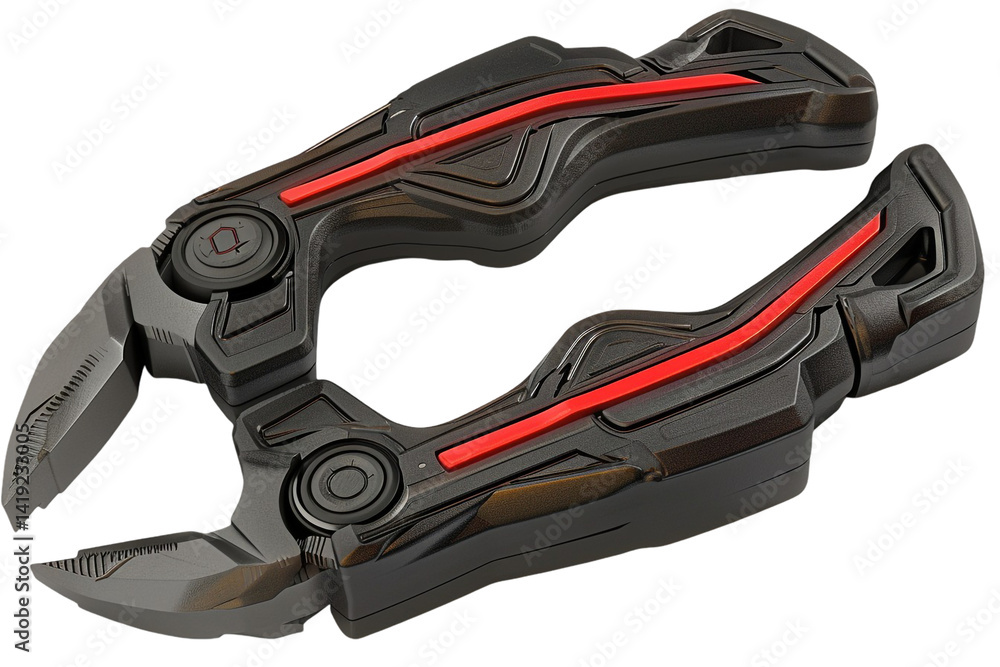 Fototapeta premium Pliers 3D Isolated on Transparent Background