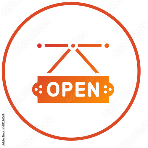 Vector Design Store Sign Icon Style