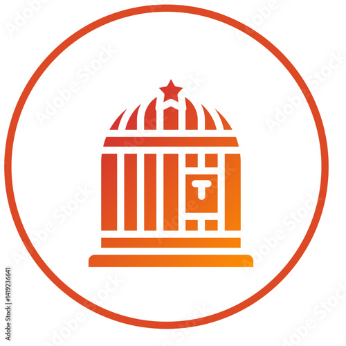 Vector Design Birdcage Icon Style