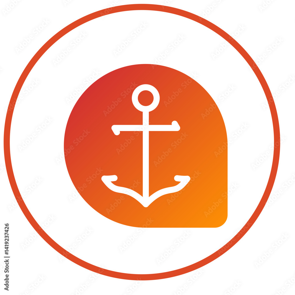 Vector Design Anchor Icon Style Vector Design Anchor Icon Style