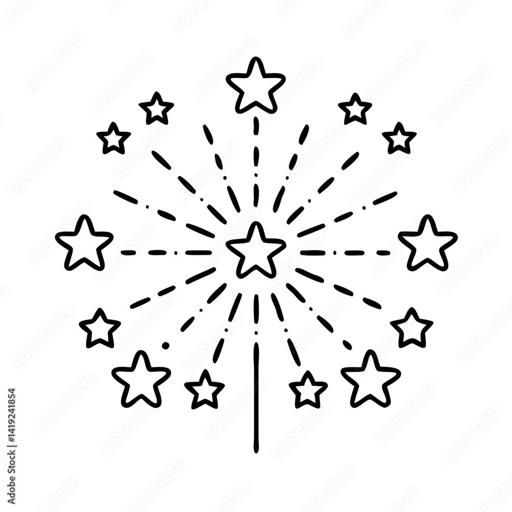patriotic fireworks icon, patriotic fireworks line art - simple line art of patriotic fireworks, perfect for patriotic fireworks logos and icons patriotic fireworks icon, patriotic fireworks line art - simple line art of patriotic fireworks, perfect for patriotic fireworks logos and icons