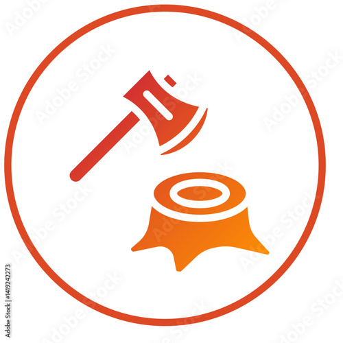 Deforestation Icon Style