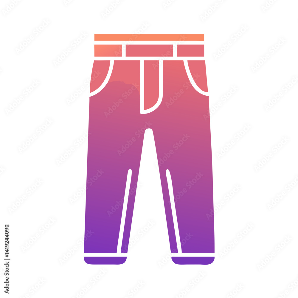 Trousers Icon Representing Men's Pants and Formal Apparel Clothing Trousers Icon Representing Men's Pants and Formal Apparel Clothing