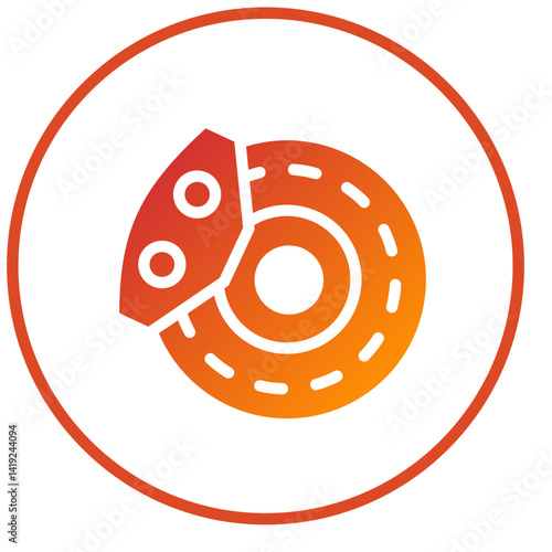 Brake Disc Icon Style