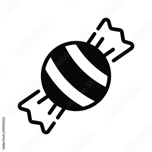 Get a glimpse of this wrapped candy glyph icon