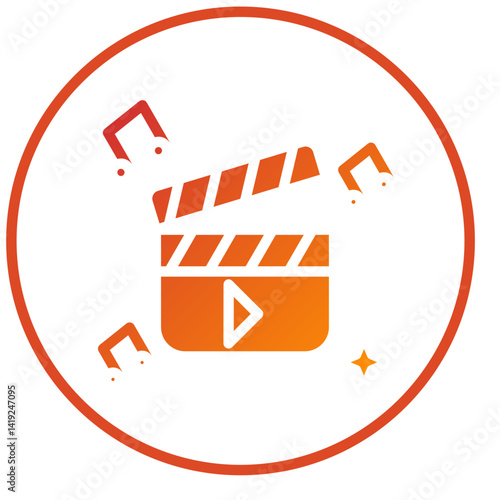 Clapperboard Icon Style