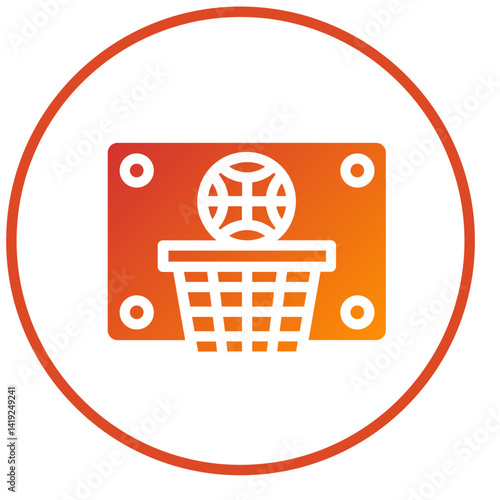 Basketball Hoop Icon Style