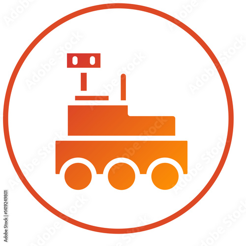 Mars Rover Icon Style