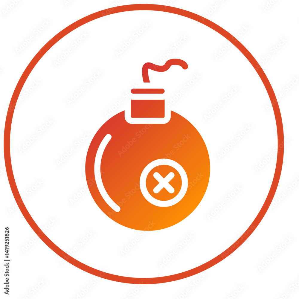 Obraz premium Pirate Bomb Icon Style