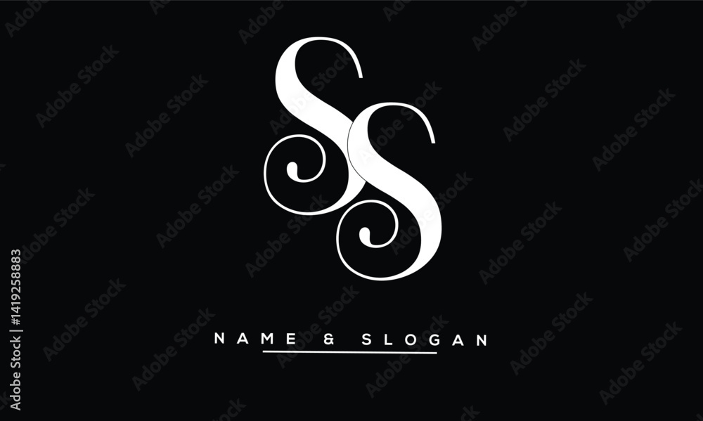 Fototapeta premium SS Abstract Letters Logo Monogram
