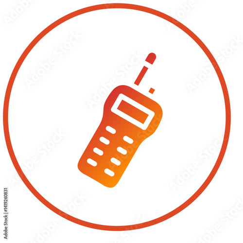 Walkie Talkie Icon Style
