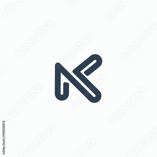 Abstract letter k logotype