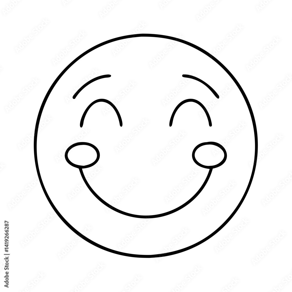 smiling face with rosy cheeks icon, smiling face with rosy cheeks line art - simple line art of smiling face with rosy cheeks, perfect for smiling face with rosy cheeks logos and icons smiling face with rosy cheeks icon, smiling face with rosy cheeks line art - simple line art of smiling face with rosy cheeks, perfect for smiling face with rosy cheeks logos and icons