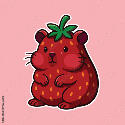 Strawberry Hamster Shape