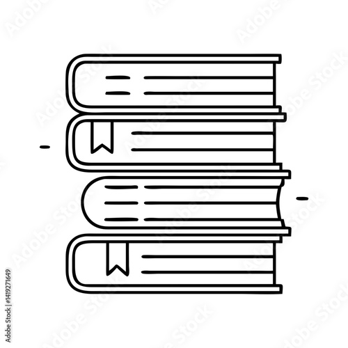 stack of classics icon, stack of classics line art - simple line art of stack of classics, perfect for stack of classics logos and icons
