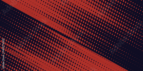 Black and red abstract grunge background with halftone style modern arts sport background abstract