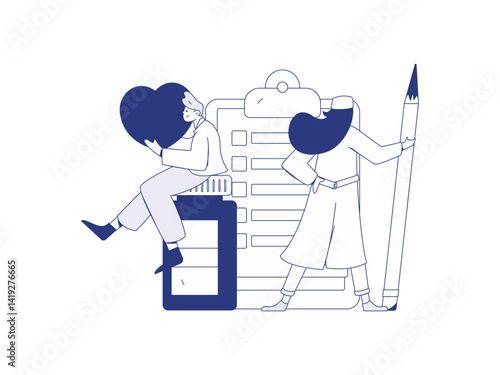 Medical characters fighting the epidemic flat vector concept operation hand drawn illustration
