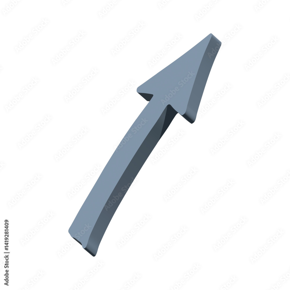 3d arrow symbol. Business clipart. Single element for design 3d arrow symbol. Business clipart. Single element for design