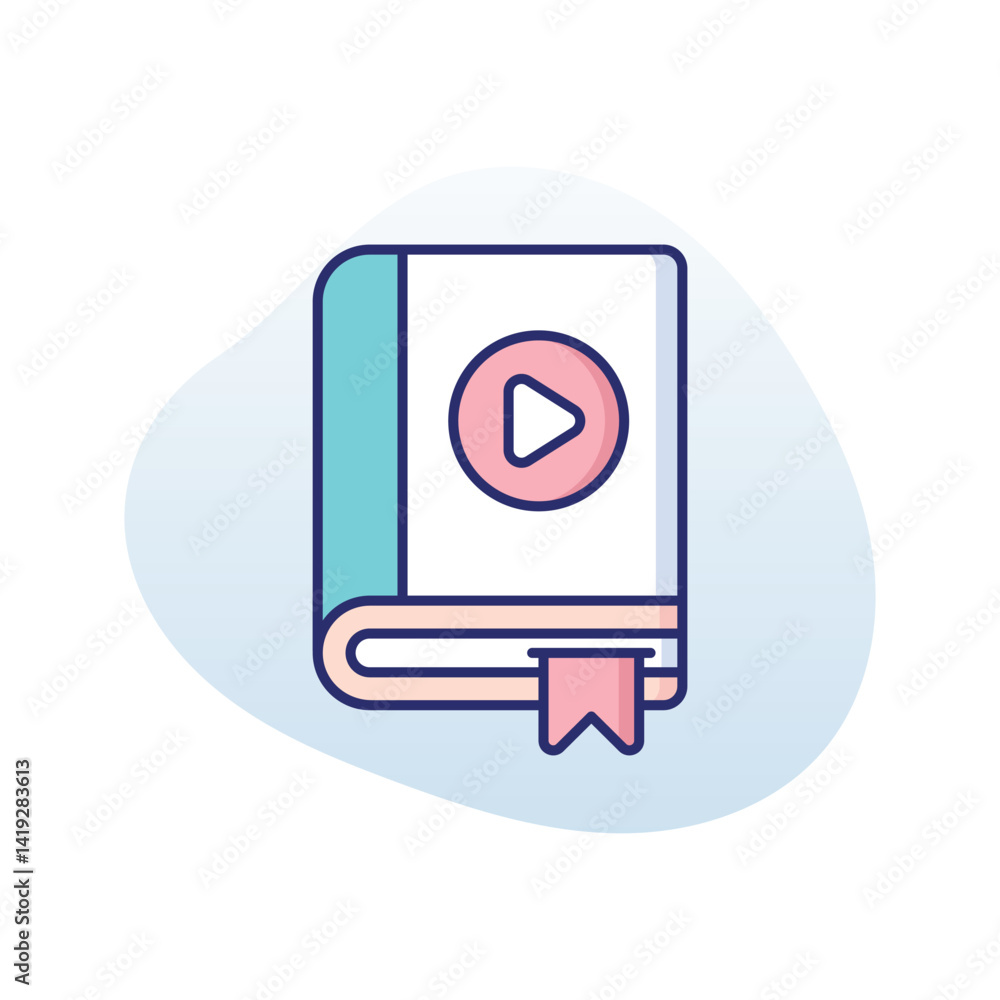 Audio Book Vector icon Audio Book Vector icon