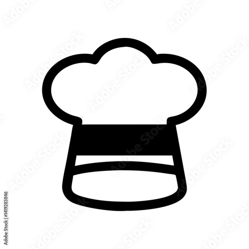 Chef Hat for Butcher or Cook Icon Design