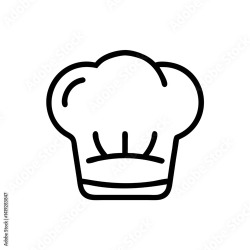 Chef Hat for Butcher or Cook Icon Design