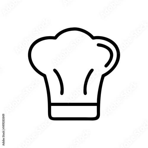 Chef Hat for Butcher or Cook Icon Design