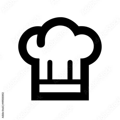 Chef Hat for Butcher or Cook Icon Design
