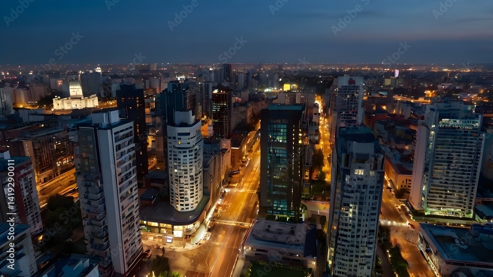 Obraz premium Cityscape at Night