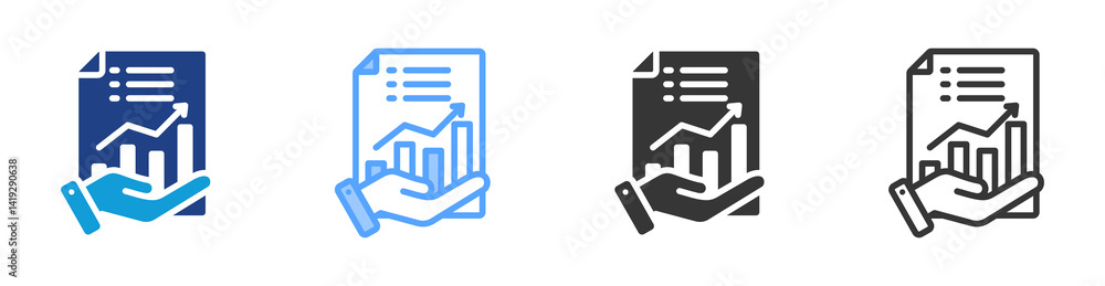 Accounting Services icon set multiple style collection Accounting Services icon set multiple style collection