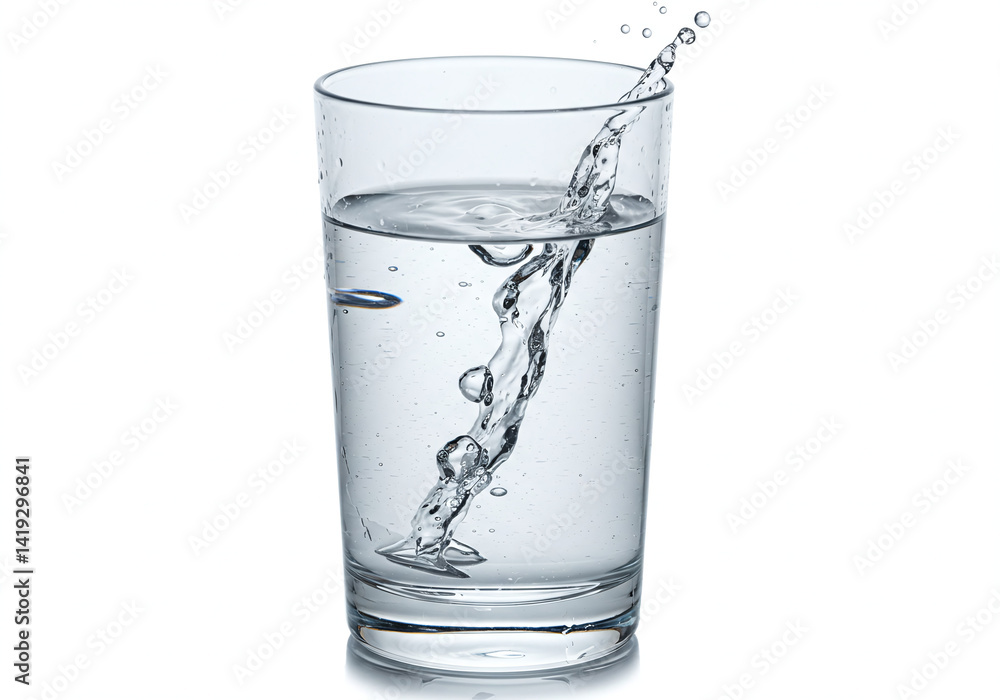 Crystal Clear Glass of Water: A Refreshing Image Crystal Clear Glass of Water: A Refreshing Image