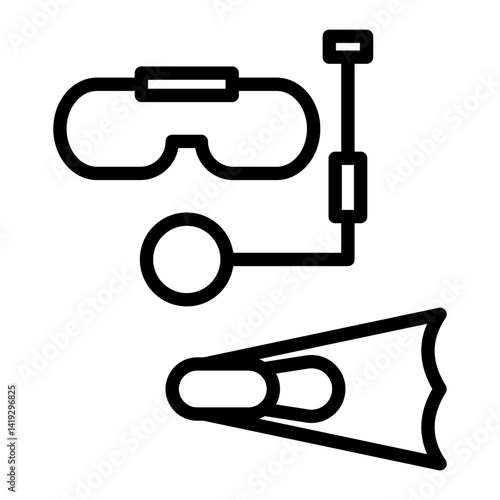 diving vector icon for water sports branding, marine adventure platforms, and travel applications
