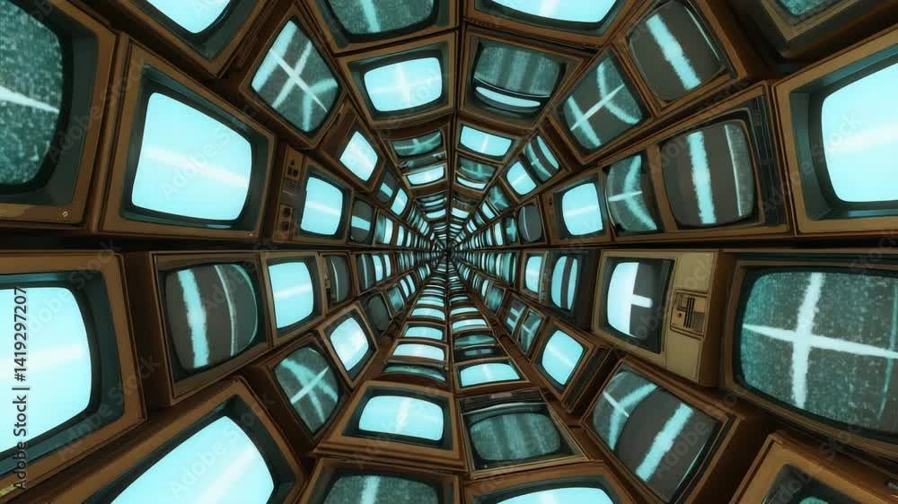 Tunnel of Retro Screens Tunnel of Retro Screens