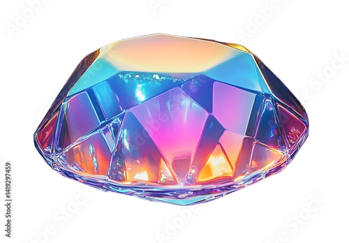 PNG Diamond rainbow colors accessories.