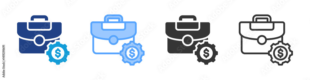 Employment icon set multiple style collection Employment icon set multiple style collection