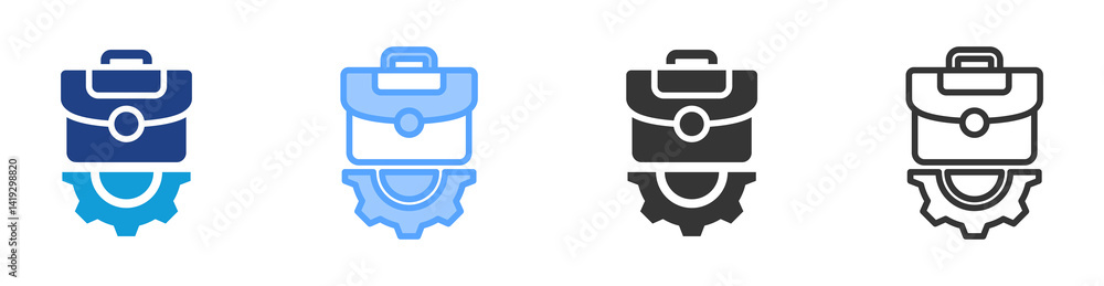 Job icon set multiple style collection Job icon set multiple style collection