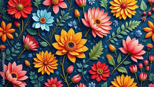 Intricate woven floral tapestry, seamless repeat, vintage, decor