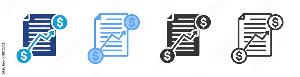 Benefit Planning icon set multiple style collection Benefit Planning icon set multiple style collection