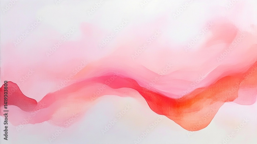 Soft, flowing hues create a serene abstract landscape.