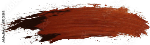 Fotografie Bold brown brushstroke with rough texture showcasing dynamic artistic expression